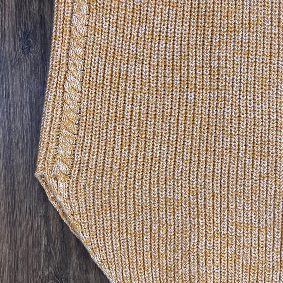 Loft Cotton Sweater Tank Golden Yellow Sz XS - Picture 4 of 9